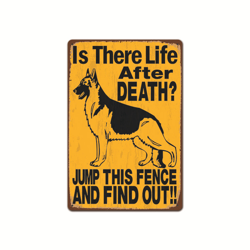 Funny Dog Metal Sign
