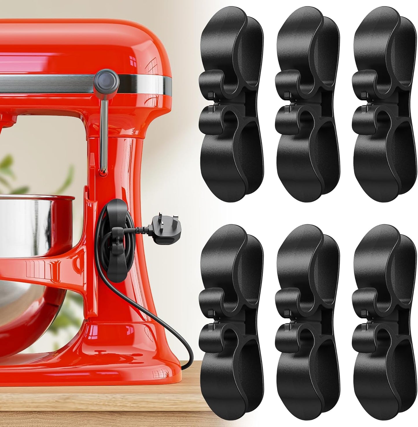 6-Pack Upgraded Appliance Cord Organizer