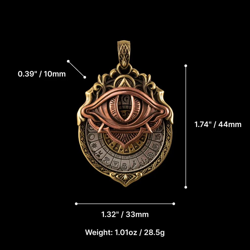 👁️🗨️Handmade Tarot Vision Pendant: Connect to Cosmic Wisdom Anytime(✨Comes with instruction manual)