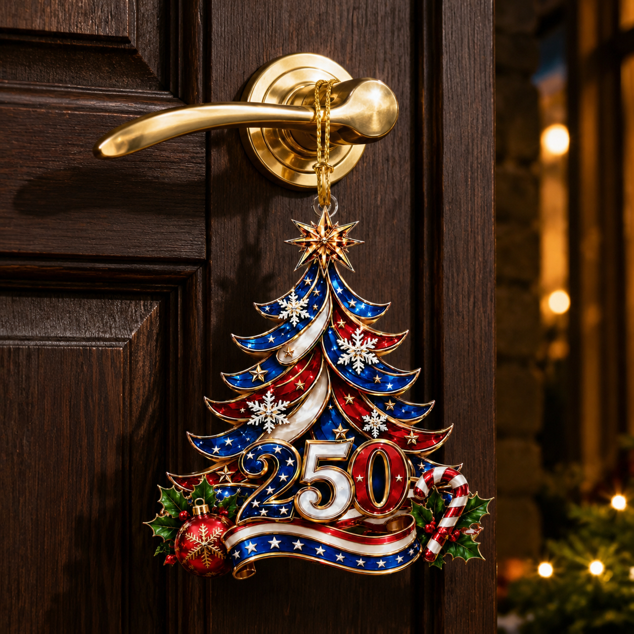 US 250th Anniversary Christmas Ornament