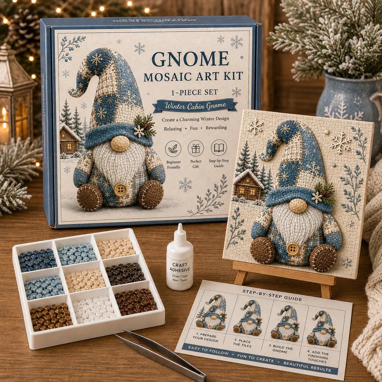 🔥Last Day 50% OFF - 🌸Gnome Mosaic Art Kit – Create Your Own Charming Handmade Masterpiece