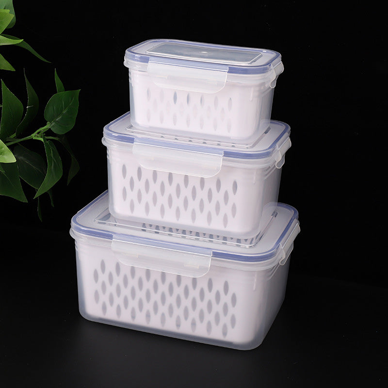 πβ¨ 3-PC Fruit Container Set β Removable Colander, Leak-Proof & Stackable