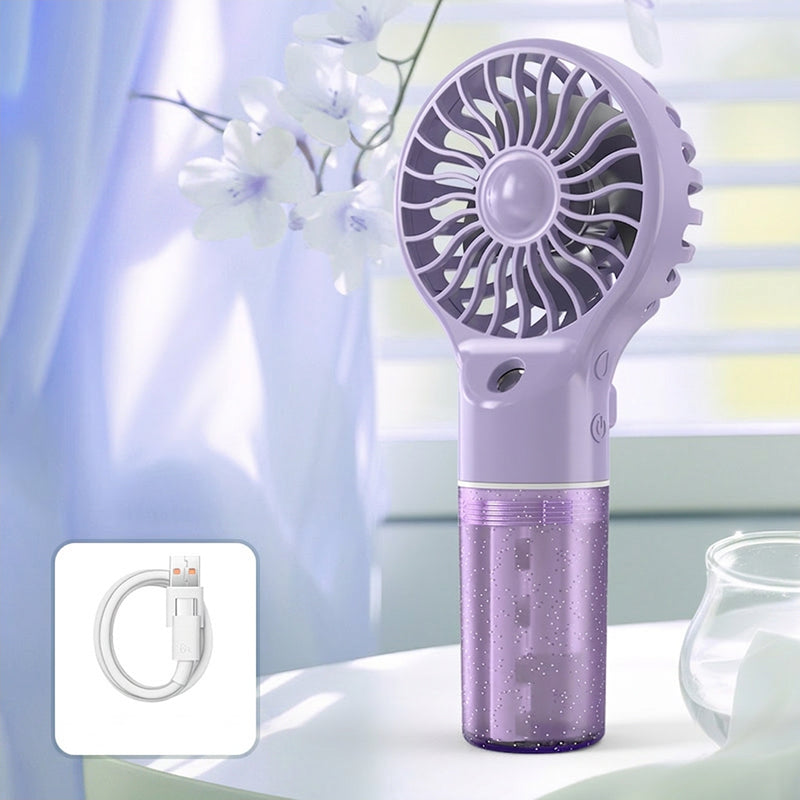 🏖️🌞Summer New Hot Selling🎁❄️Portable Handheld Mist Cooling Fan💦