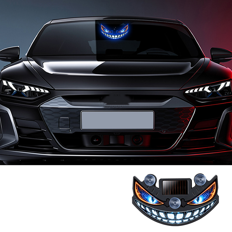 🔥 49% OFF! 😈 “Devil's Sucker” Solar LED Car Warning Light ✨ Vibration Sensor, USB & Solar Charging, Universal for Cars & Trucks