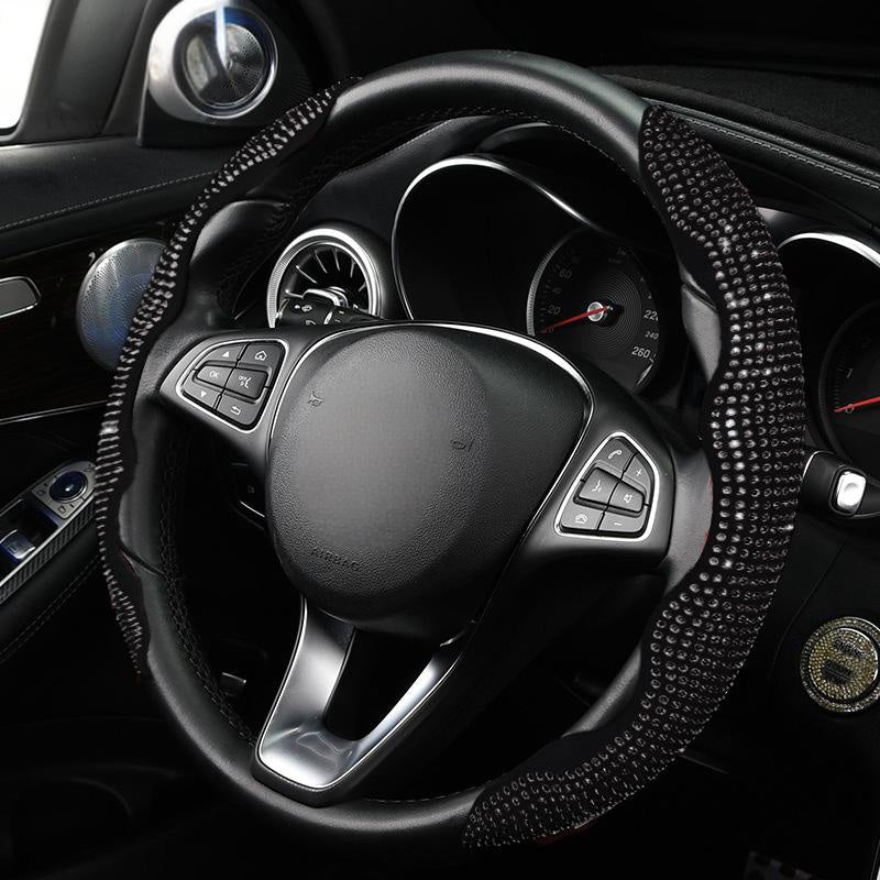 ⏳Limited-time 49% off⏰Rhinestones Bling Cover for Auto Steering Wheels💎🚗