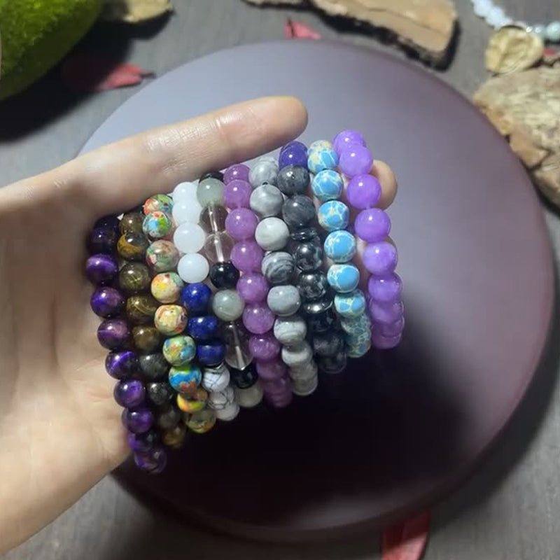 🎁 50% OFF! ⏰ 2026 Sale — Over 19,800 Sold! Natural Stone Bead Bracelet – Gradient Glow, Grounded Vibes ✨