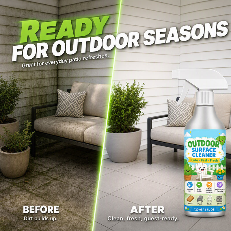๐ LIMITED TIME 49% OFF! ๐งด Multi-Surface Patio Cleaner Spray โ Lift Grime from Wood, Metal, Plastic & Stone โ Quick Spray & Wipe โจ