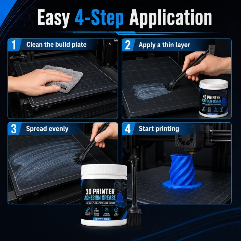 đ¨ď¸50% OFF NOW! AntiâWarping Adhesion Grease for 3D PrintersâBuild Plate Bed Adhesive Paste, Reduce Warping & Lifting, Stable FirstâLayer Support Grease for Most 3D Printer Build Plates