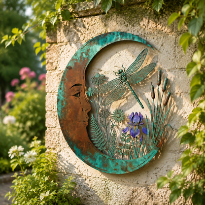 Dragonfly Moon Wall Decor