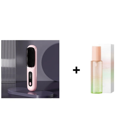 🏆2026 New Year Sale 50% OFF💁‍♀️🔥Hot Sale🎁Wireless Ceramic Heating Hair Straightening Comb