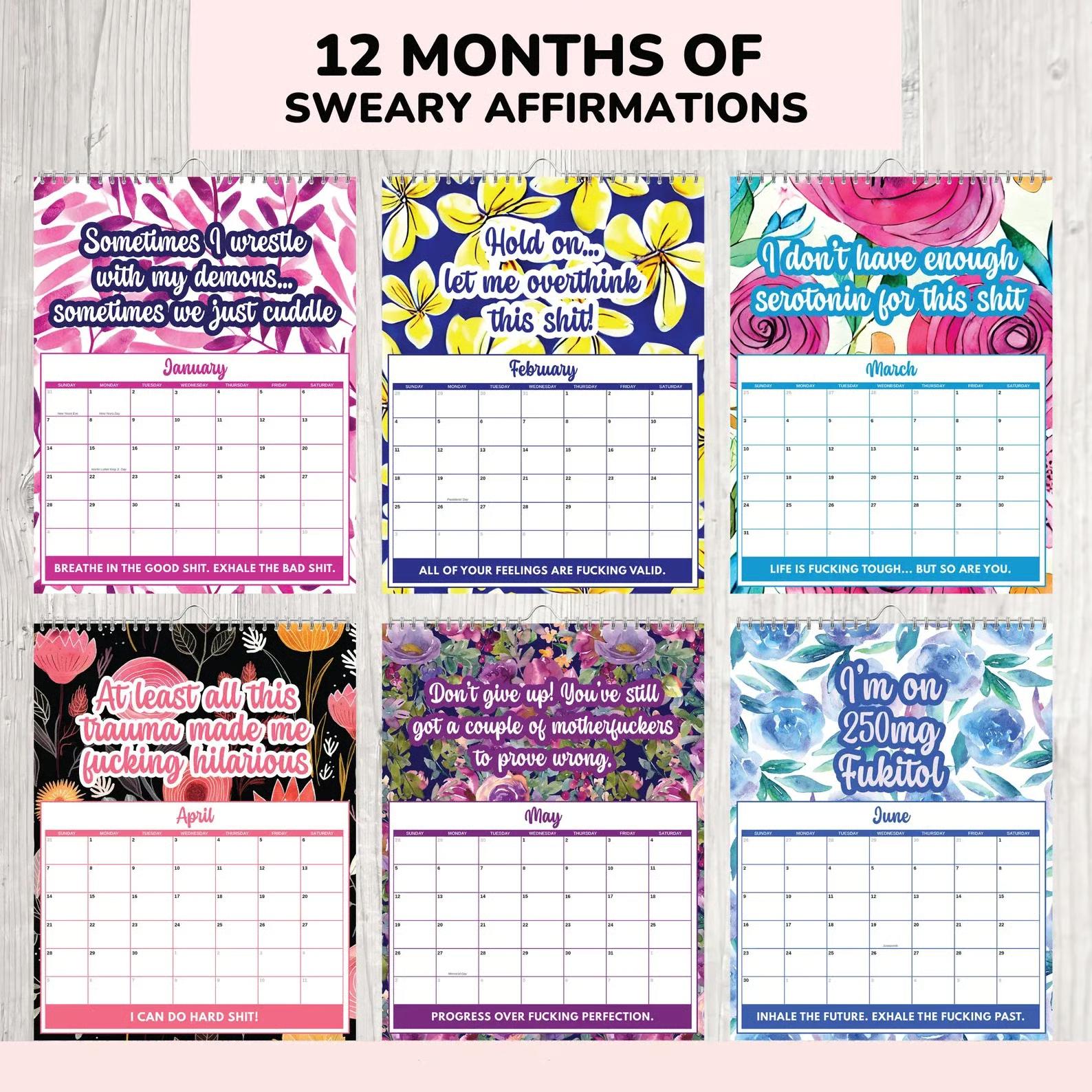 2027 Sweary Mental Health Calendar