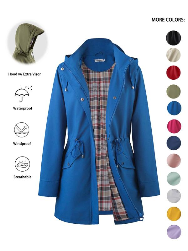 🔥This Week's Special Price:£25.99!!🧥💦Womens Chic. Lightweight. Waterproof Jacket🍃-Unleash Style and Durability in Any Storm!