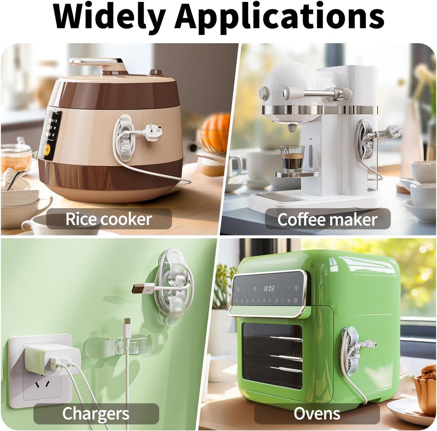 6-Pack Upgraded Appliance Cord Organizer