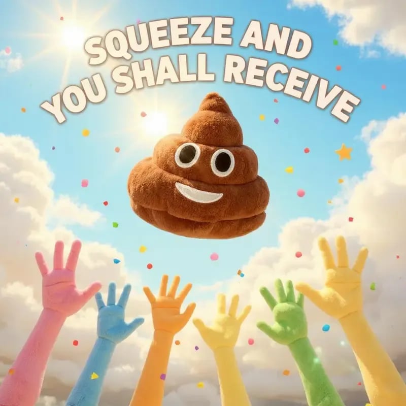 💥Funny  Poop Plush Toy – Makes Fart Sounds!💩