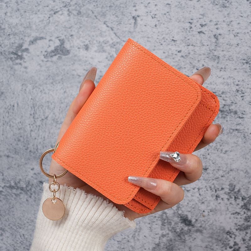 🎁HOT SALE🔥Elegant and Minimalist Women's Slim Short Wallet – with RFID protection, card slots, a bill compartment, and an ID window