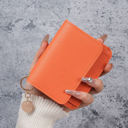 🎁HOT SALE🔥Elegant and Minimalist Women's Slim Short Wallet – with RFID protection, card slots, a bill compartment, and an ID window