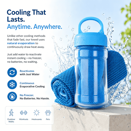🎉 BUY 1 GET 1 FREE🌞Cooling Bottle - Cold Sweat Towel You Can Use Anywhere, Anytime! Reusable Soft Absorbent Cooling Portable