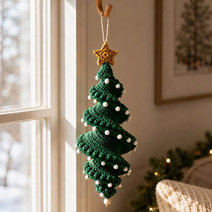 🔥HOT SALE 49% OFF☃️Crochet Snowman Spiral Ornament DIY Kit | Complete Beginner-Friendly Set with Soft Yarn, Crochet Hook, Festive Beads, Snowflakes & Step-by-Step Guide 🧶🎄✨