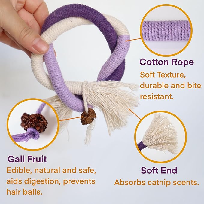 Chew Rope Toy – Natural, Safe Tooth Cleaner for Indoor Cats
