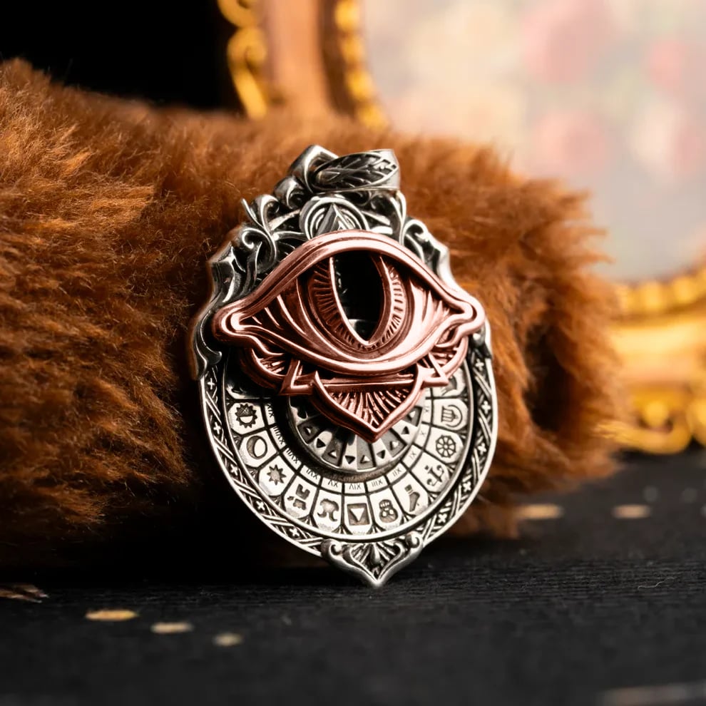 👁️‍🗨️Handmade Tarot Vision Pendant: Connect to Cosmic Wisdom Anytime(✨Comes with instruction manual)