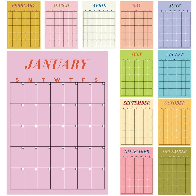 📅 Back to School Large Wall Calendar | The Ultimate Family Wall Calendar & Dry Erase Planner 🏡