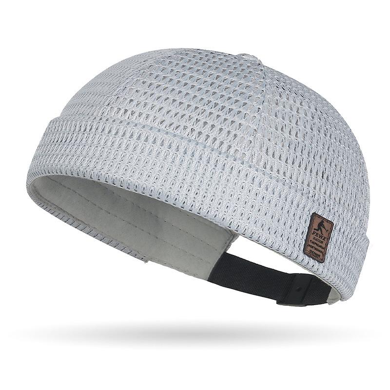 🔥Men’s Breathable Brimless Docker Hat – Lightweight Mesh Skull Cap for Summer Outdoor Wear