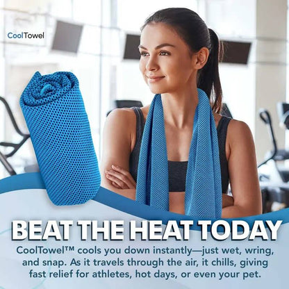 💦Summer Hot Sale -⚡50K+ SOLD!❄️Cold Sweat Towel You Can Use Anywhere, Anytime! Reusable Soft Absorbent Cooling Portable