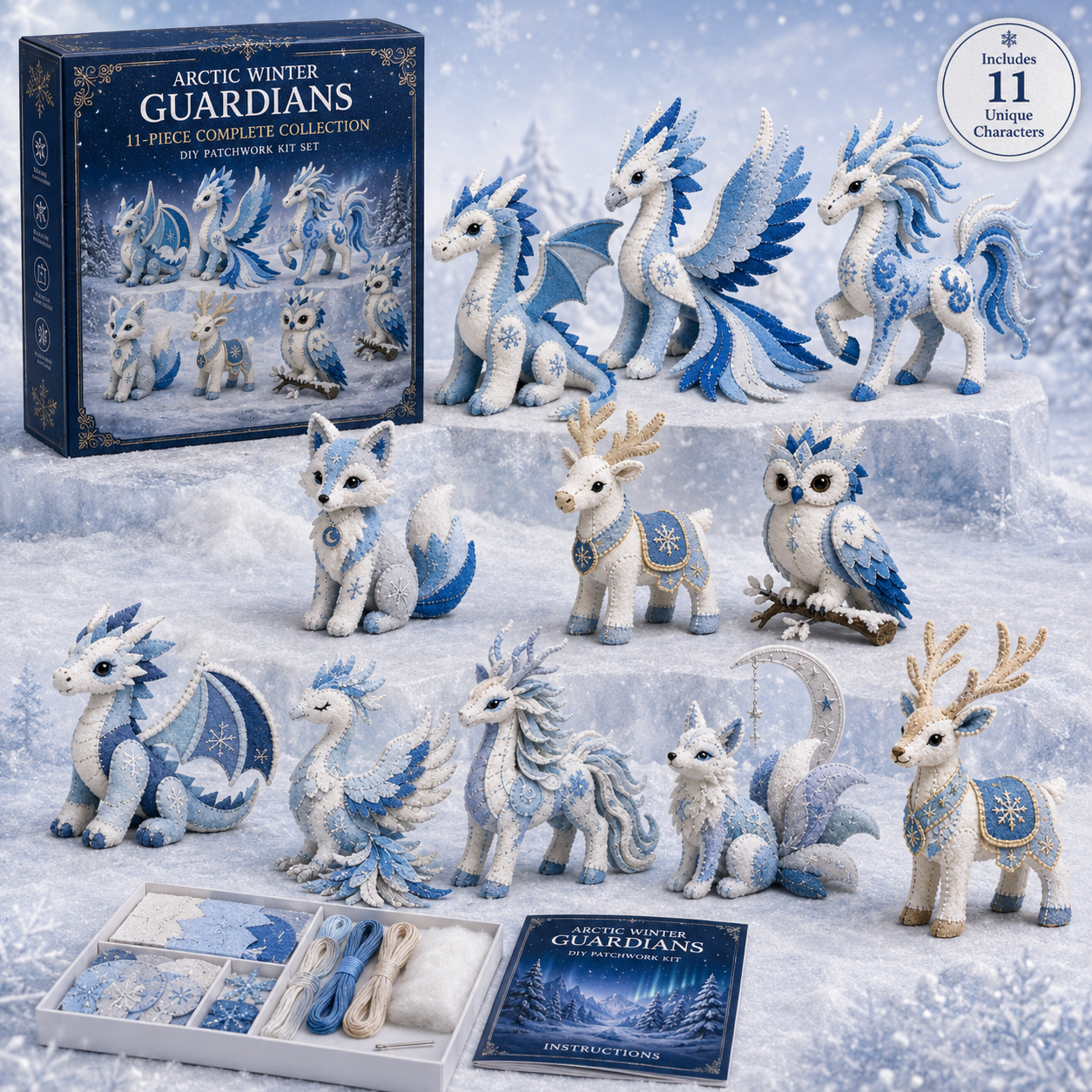 🔥Arctic Winter Guardians DIY Patchwork Kit