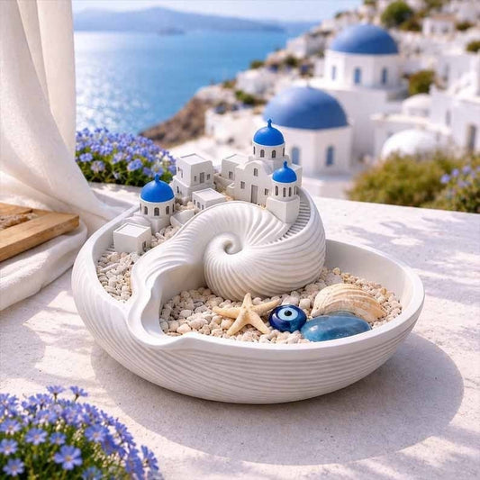 🌊 Santorini Catchall Bowl