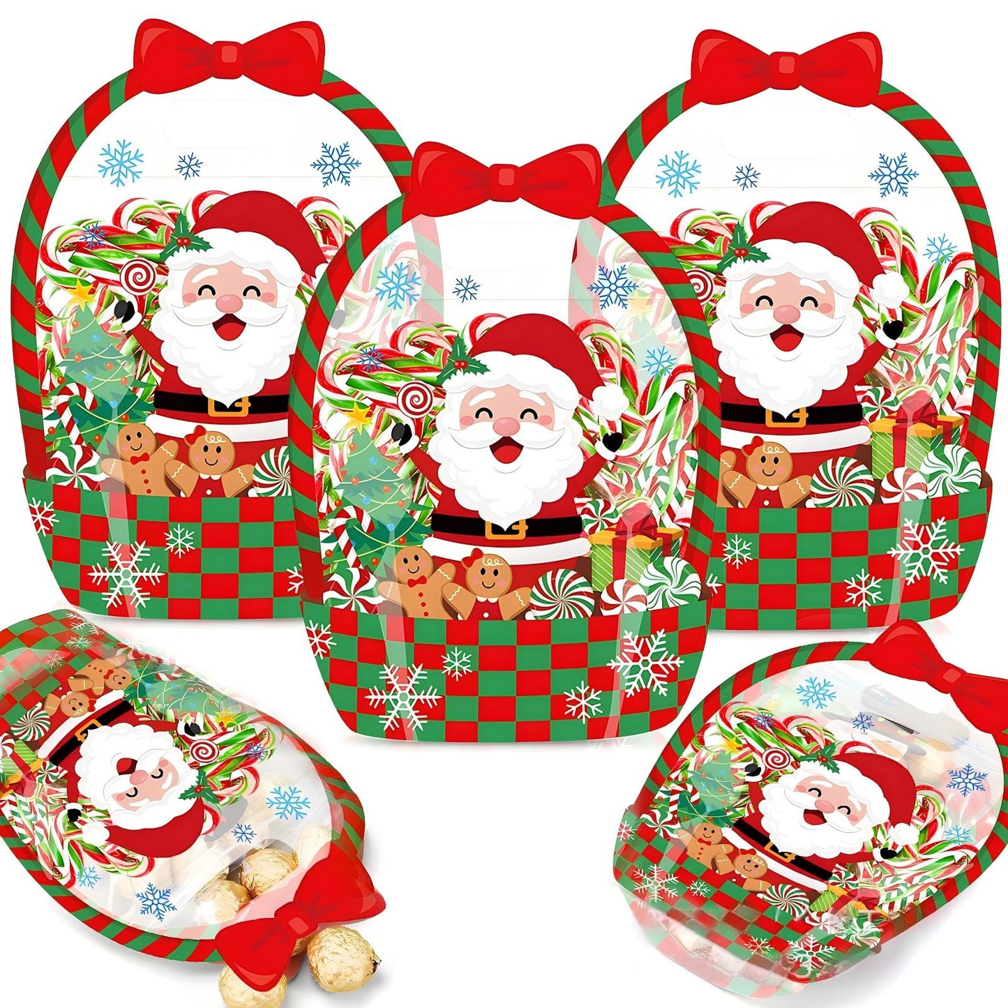Halloween Goodie Bags Plastic Candy Gift Bags with Handle