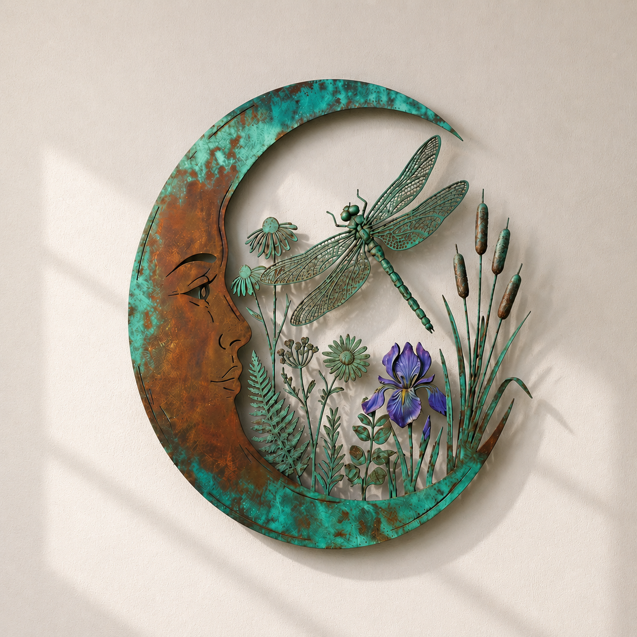 Dragonfly Moon Wall Decor