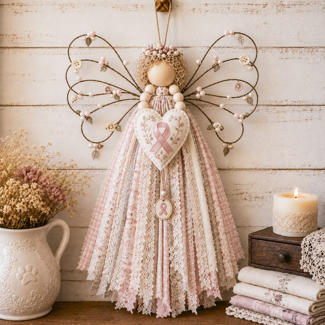 ⏳ Last Day 49% OFF – 🪽 Beginner-Friendly DIY Layered Fabric Angel Hanging Kit | Complete Kit with All Tools & Step-by-Step Guide Included 💕