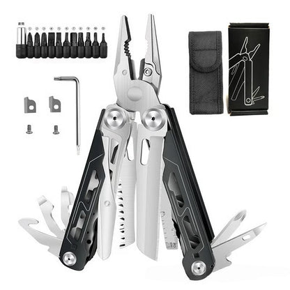 🏕️ 16-in-1 Camping Multi-Tool with Full-Size Scissors & Carrying Pouch