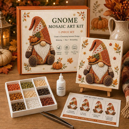 🔥Last Day 50% OFF -  🌸Gnome Mosaic Art Kit – Create Your Own Charming Handmade Masterpiece