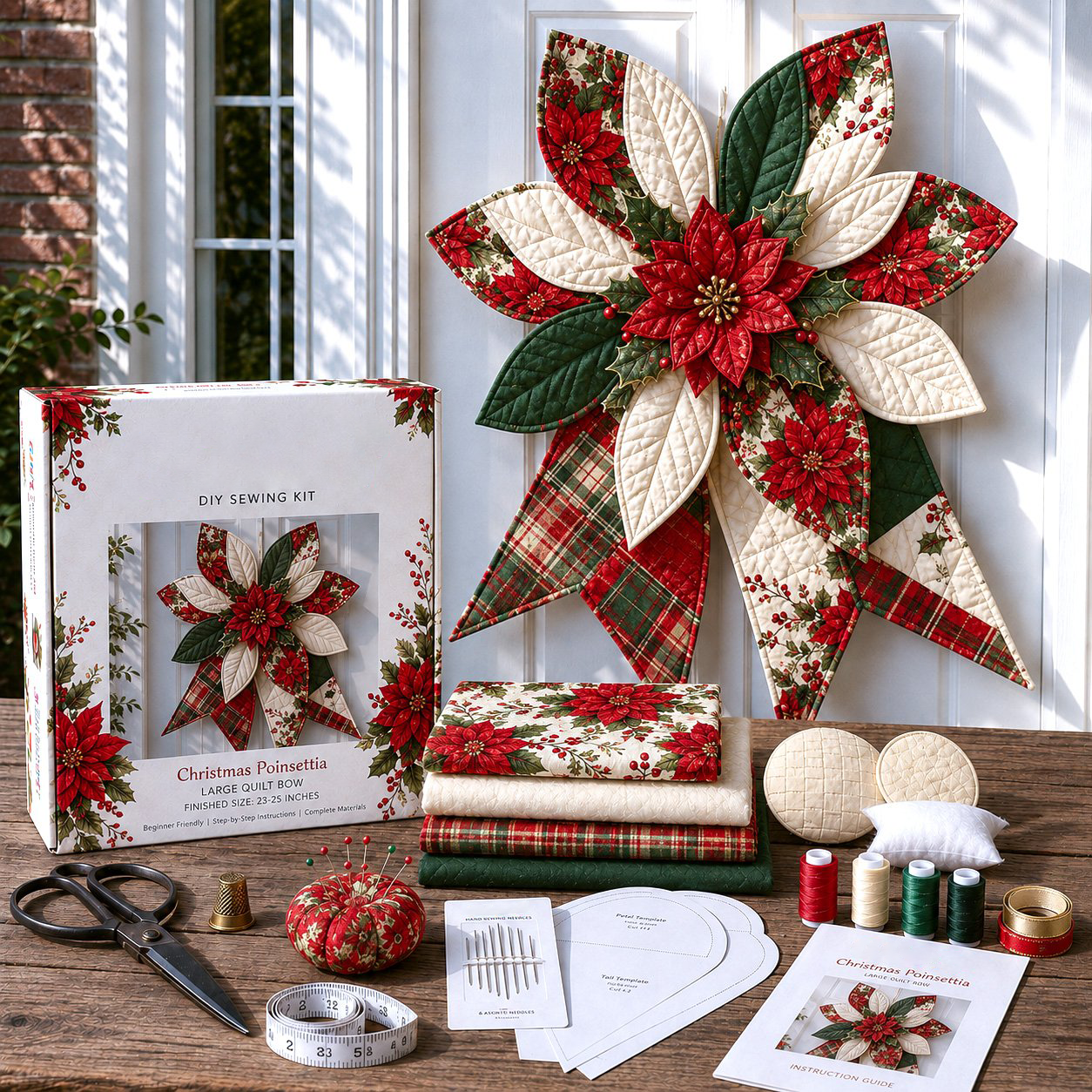 Large Patchwork Bow Sewing Kit