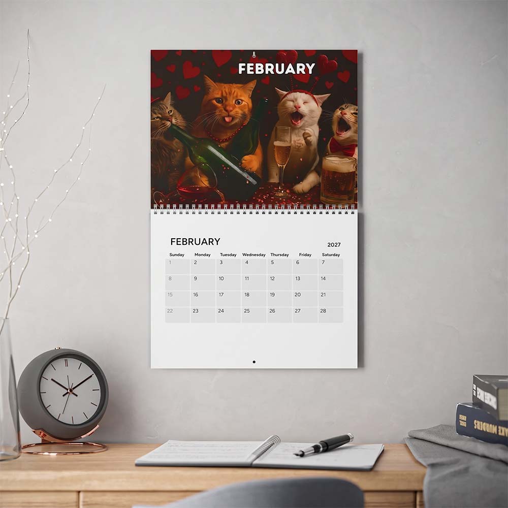 🍺🐱Drunk Cats 2027 Calendar