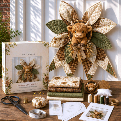 Large Patchwork Bow Sewing Kit