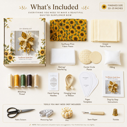 Large Patchwork Bow Sewing Kit
