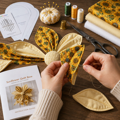 Large Patchwork Bow Sewing Kit