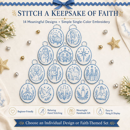 ⏳ Last Day 49% OFF – 🧵Beginner-Friendly DIY Heirloom Oval Embroidery Ornament Kit Collection | Complete Kit with All Tools & Step-by-Step Guide Included 💕