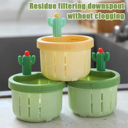 Cactus Kitchen Automatic Dumping Sink Filter🌵