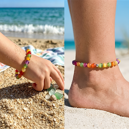 🌈 Dopamine UV-Reactive Beaded Jewellery Collection