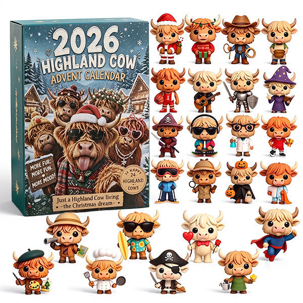 2026 Highland Cow Advent Calendar