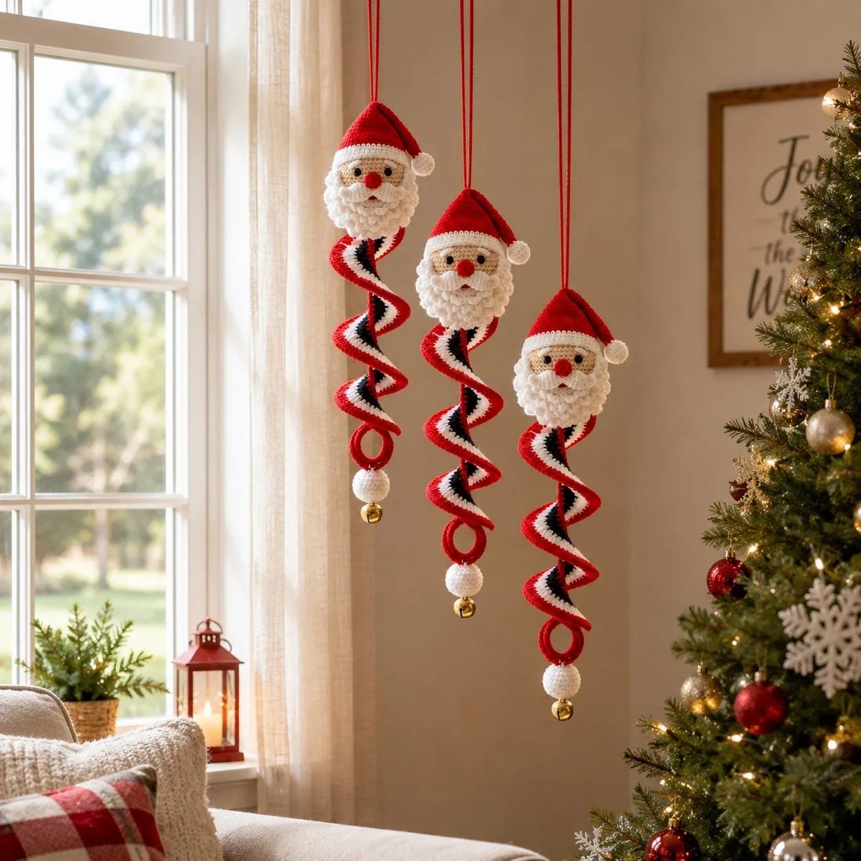 🔥HOT SALE 49% OFF☃️Crochet Snowman Spiral Ornament DIY Kit | Complete Beginner-Friendly Set with Soft Yarn, Crochet Hook, Festive Beads, Snowflakes & Step-by-Step Guide 🧶🎄✨