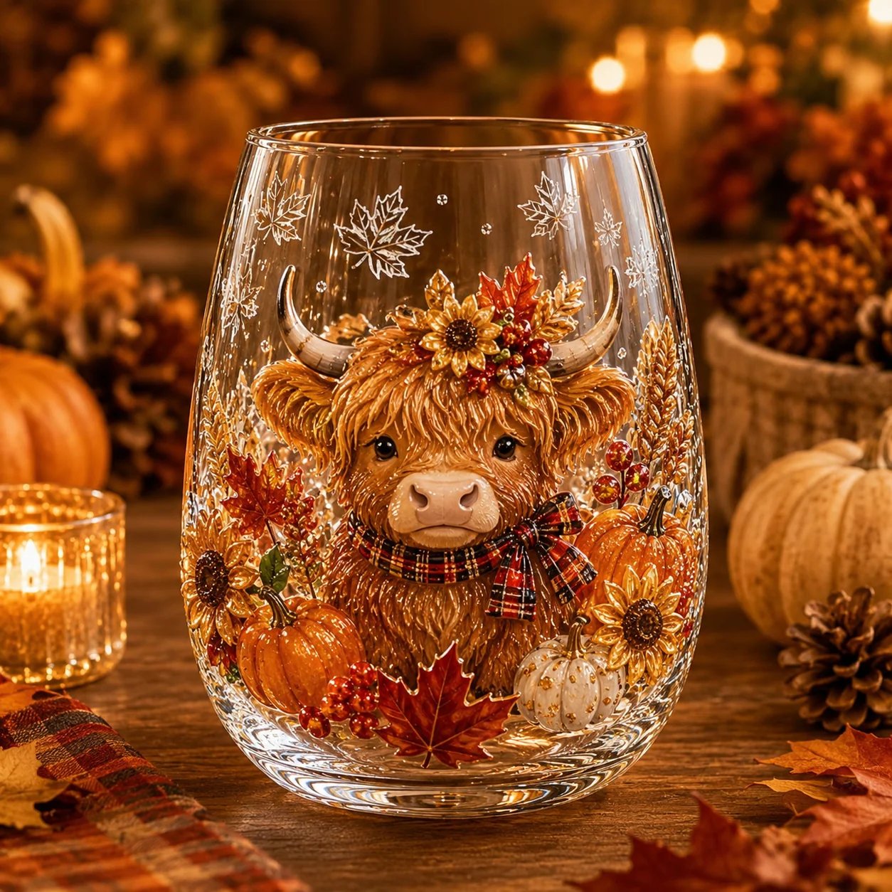 🍂✨Autumn Harvest Glass Cup Set