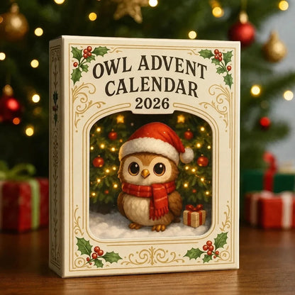 🔥Last Day 49% OFF - 🦉🎁Owl Advent Calendar 2026