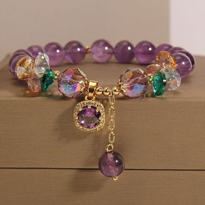 🎁 47% OFF! Natural Stone Bead Bracelet – Gradient Glow, Grounded Vibes ✨
