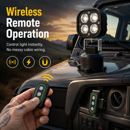 🏕️ Motorized Remote Control Laser LED Searchlight