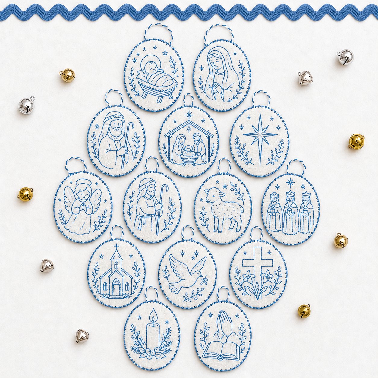 ⏳ Last Day 49% OFF – 🧵Beginner-Friendly DIY Heirloom Oval Embroidery Ornament Kit Collection | Complete Kit with All Tools & Step-by-Step Guide Included 💕