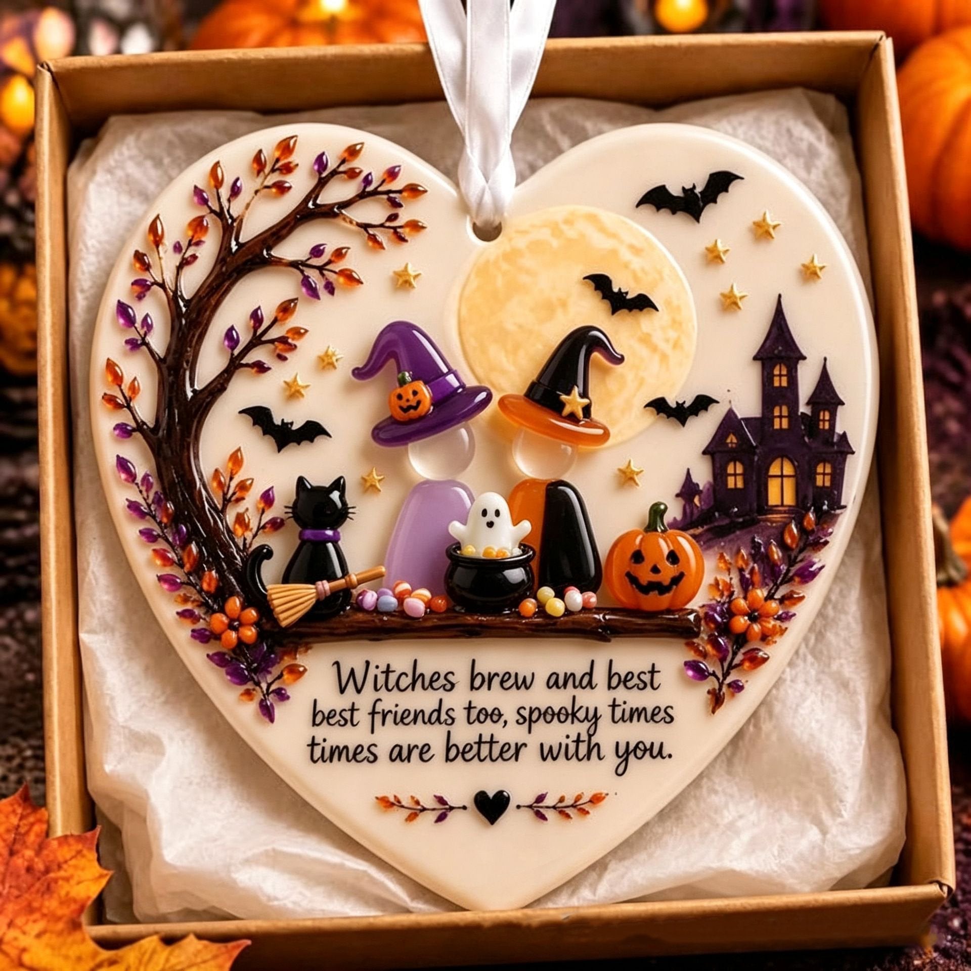 🥳 Halloween HOT SALE👻🕷️50K+ SOLD! 🎁50% OFF!🎃 Halloween Friendship Ornament